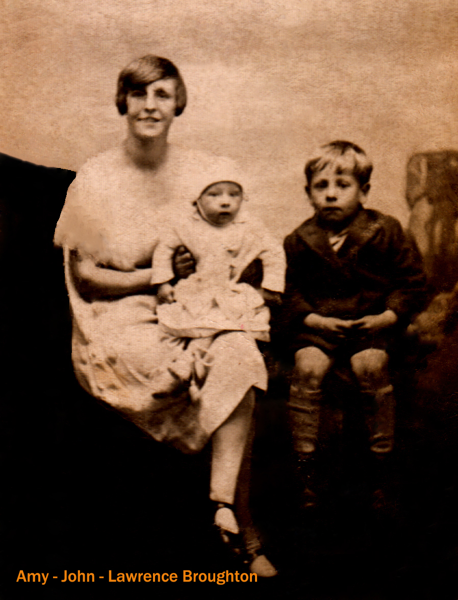 Gran, Dad & Uncle Lawrence (1930)