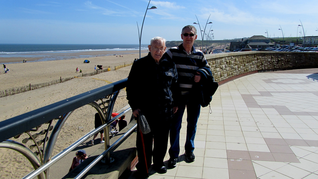 Dad & Me at South Shields April 2011